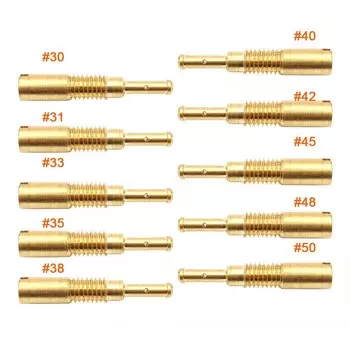 Набор из 10 шт. Pilot Jet M5 5 мм, медленный холостого хода, резьба M5x0,8 мм для форсунки карбюратора KEIHIN PZ19