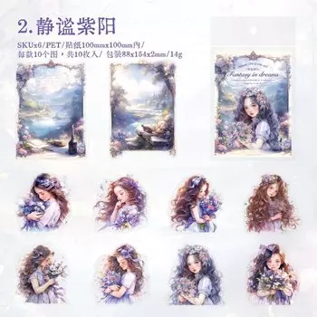 Набор из 10 стикеров Alideco Dream Fantasia