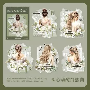 Набор из 10 стикеров Amengguo