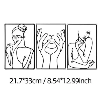 Набор из 3 металлических знаков hohappyme