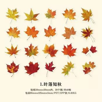 Набор из 40 декоративных наклеек Mengtai