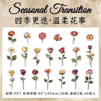 Набор из 40 стикеров Amengguo