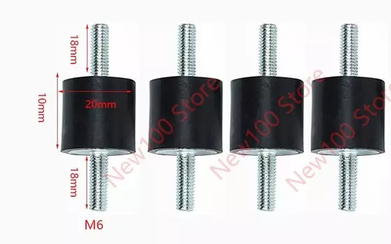 Резиновые крепления M6 XMSJ, набор из 4 штук