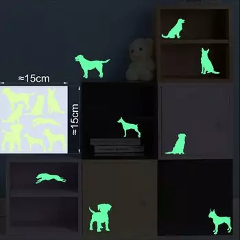 Набор из 8 светоотражающих наклеек NICELET со стикерами животных для детей