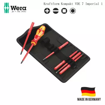 Набор изолированных отверток WERA Kraftform Kompakt VDE 7, 7 шт. (Imperial) 05003473001