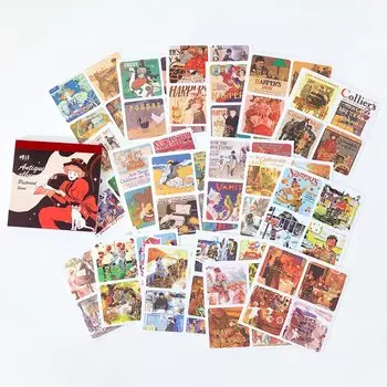 Набор канцелярских наклеек Alideco 80 шт.