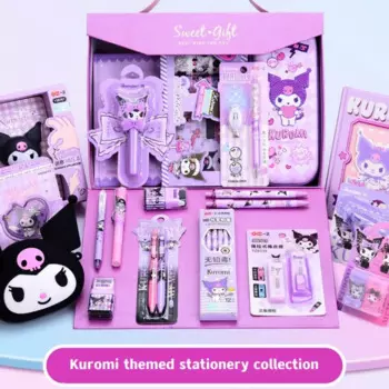 Набор Канцтовары Sanrio Kuromi, праздничная подарочная коробка на день рождения, школьный старт школы, приз Сюрприз на Рождество