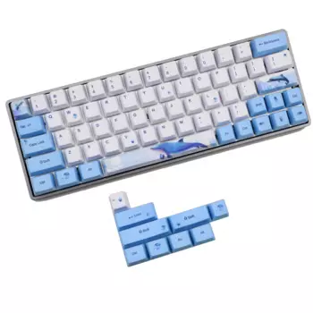 Набор ключей с Китом 60% PBT OEM, колпачки для ключей, колпачки для ключей для GH60 RK61/ALT61/Annie/покерных ключей GK61 GK64 dz60