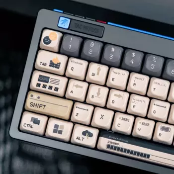 Набор колпачков для клавиш MiFuny, суперпрограмма, ретро колпачки для клавиатуры в виде шара, колпачки для клавиш с профилем EOA/ Cherry для механической клавиатуры в подарок