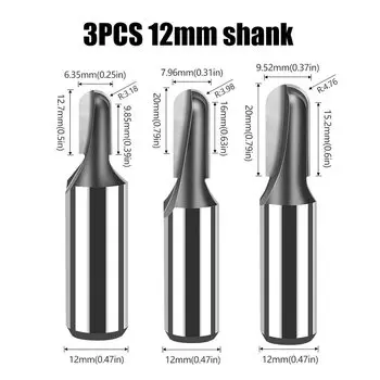 Набор концевых фрез RCT 12 мм