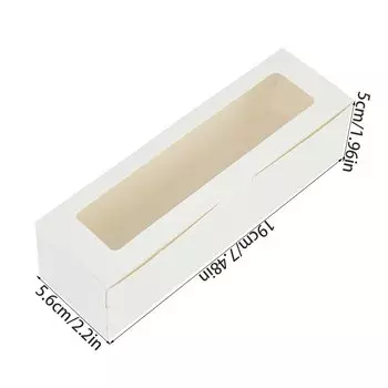 Набор коробок для тортов ЗQNYCY из крафт-бумаги с окошком