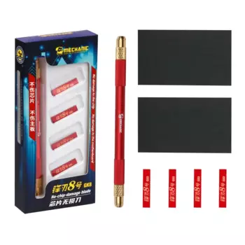 Набор лезвий для удаления клея MECHANIC GK8, 8-слойный медный лист, рукоделие, чип материнской платы, ножи для ремонта телефонов, нож для удаления отклеивания, ручная работа, нож для ЦП