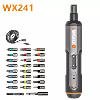 Набор мини-электрических отверток Worx WX241, перезаряжаемые электроинструменты