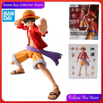 Набор моделей Bandai S.H. Фигуртс обезьянка D. Luffy экшн-фигурка рейд на Onigashima ONE PIECE Амин фигурка собирать модель орнамент