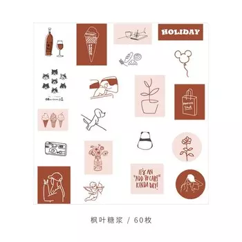 Набор наклеек Alideco 60 шт.