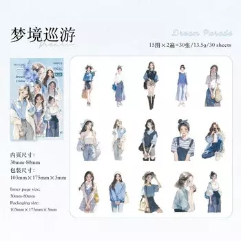 Набор наклеек Amengguo для скрапбукинга