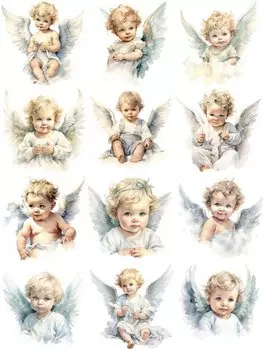 Набор наклеек «Ангел» TIAMECH 12 шт.