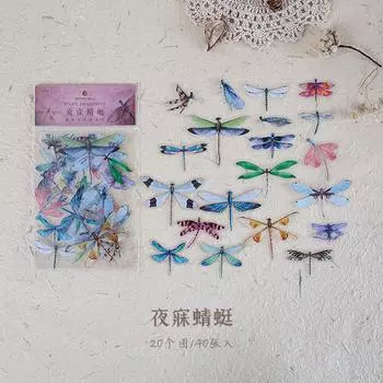 Набор наклеек-бабочек Gimue, 40 шт.