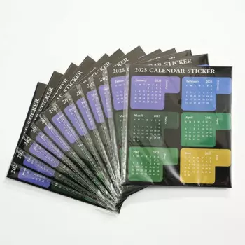 Набор наклеек для календаря 2025 года