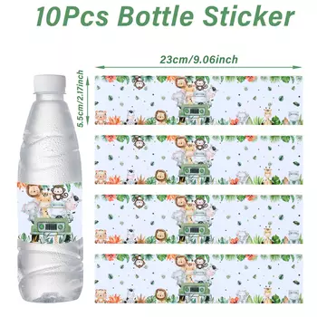 Набор наклеек "Джунгли", 10 шт.