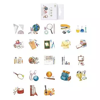 Набор наклеек Gimue «Снова в школу»