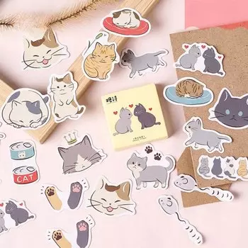 Набор наклеек кошки 45 шт.