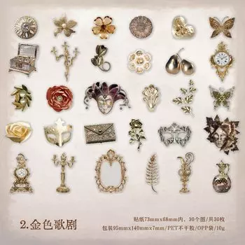 Набор наклеек Mengtai для скрапбукинга