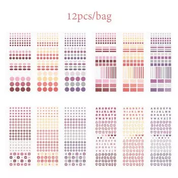 Набор наклеек Mr. Paper Алфавитный набор из 12 штук