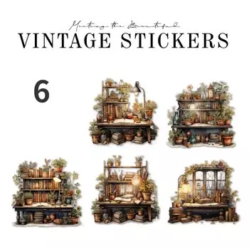 Набор наклеек Mr.Paper Винтажный сад