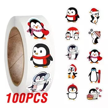 Набор наклеек с пингвинами, 100-500 шт