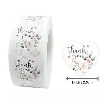 Набор наклеек "Спасибо", 500 шт.