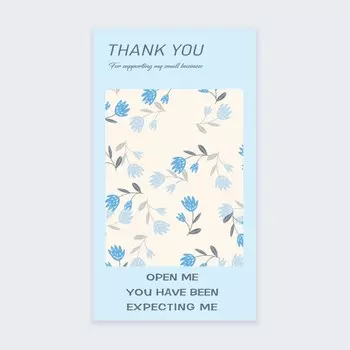 Набор наклеек "Спасибо", 50 шт.