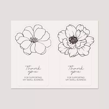 Набор наклеек «Спасибо» 50 шт.