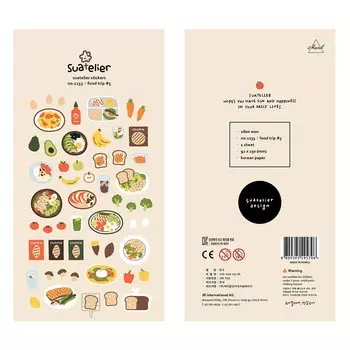 Набор наклеек Suatelier "Овощи и салаты"