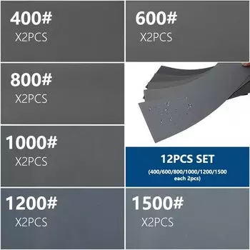 Набор наждачной бумаги XCAN 80-5000