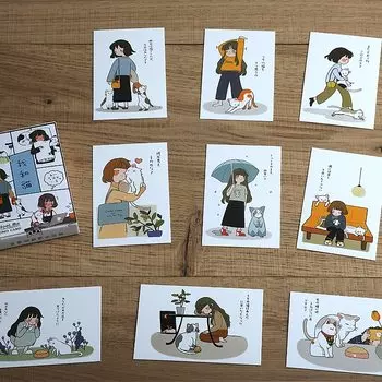 Набор открыток с котиками nbyinto