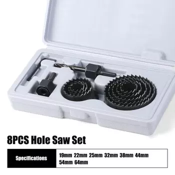 Набор колонковых сверл JGZUI 5/8/13 шт., 19-127 мм