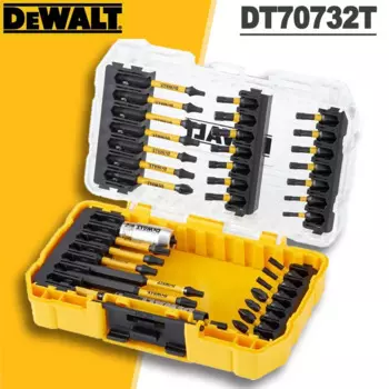 Набор отверток Dewalt из 29 предметов с крепким искусственным наконечником для профессиональных и хобби ремесленников, черный/желтый цвет