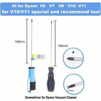 Набор отверток, инструменты для ремонта пылесоса Dyson V6, V7, V8, V10, V11, V8 Slim,Ditital V10 Slim, разборка и очистка