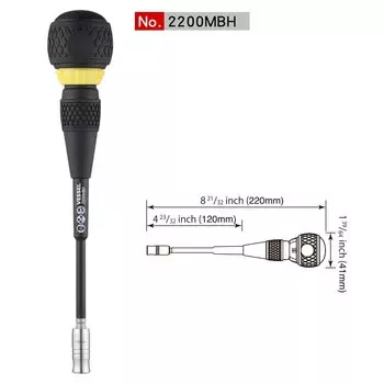 Набор отверток с храповым механизмом, японские инструменты No.2200MBHC