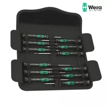 Набор отверток Wera, 12 шт., для электронных применения Kraftform Micro 12, универсальный набор прецизионных отверток NO. 05073675001