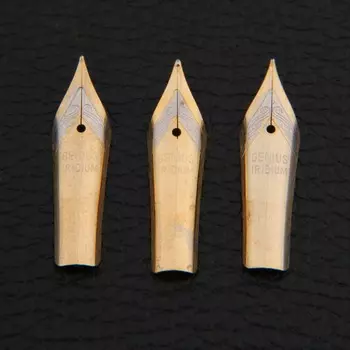 Набор перьевых ручек Chouxiongluwei 3 шт., золотые, стальные