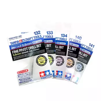 Набор поворотных сверл Tamiya 74132-74141, масштаб 0,8-1,2 мм