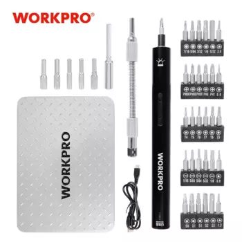 Набор прецизионных электрических отверток WORKPRO, 3,6 В, с насадками