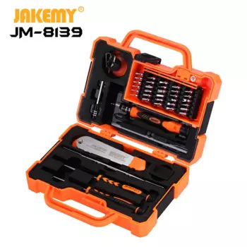 Набор прецизионных отверток JAKEMY JM-8139 47 в 1, магнитные инструменты для ремонта планшетов