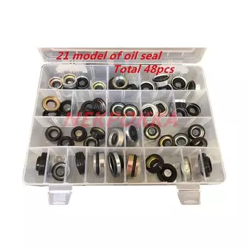 Набор сальников для автомобильного кондиционера FS10 7SUB16 MAS90/105 A32 DKS32C 10PA15C/17C HCC V5, 48 шт.