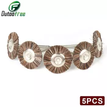 Набор щеток для полировки конский волос для вращающихся инструментов Dremel, набор аксессуаров для полировки