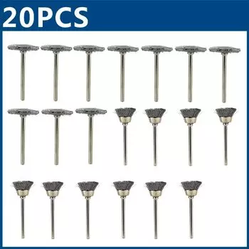 Набор щеток из проволоки из нержавеющей стали XCAN, 20 шт.