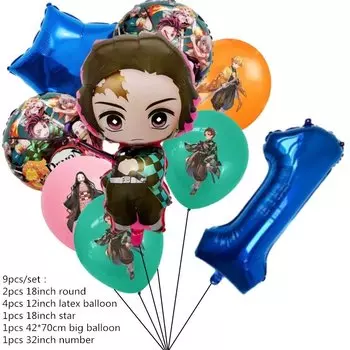 Набор шаров из фольги "Демон Slayer"