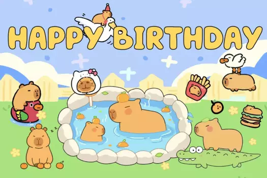 Набор шаров с дизайном капибары Bandai